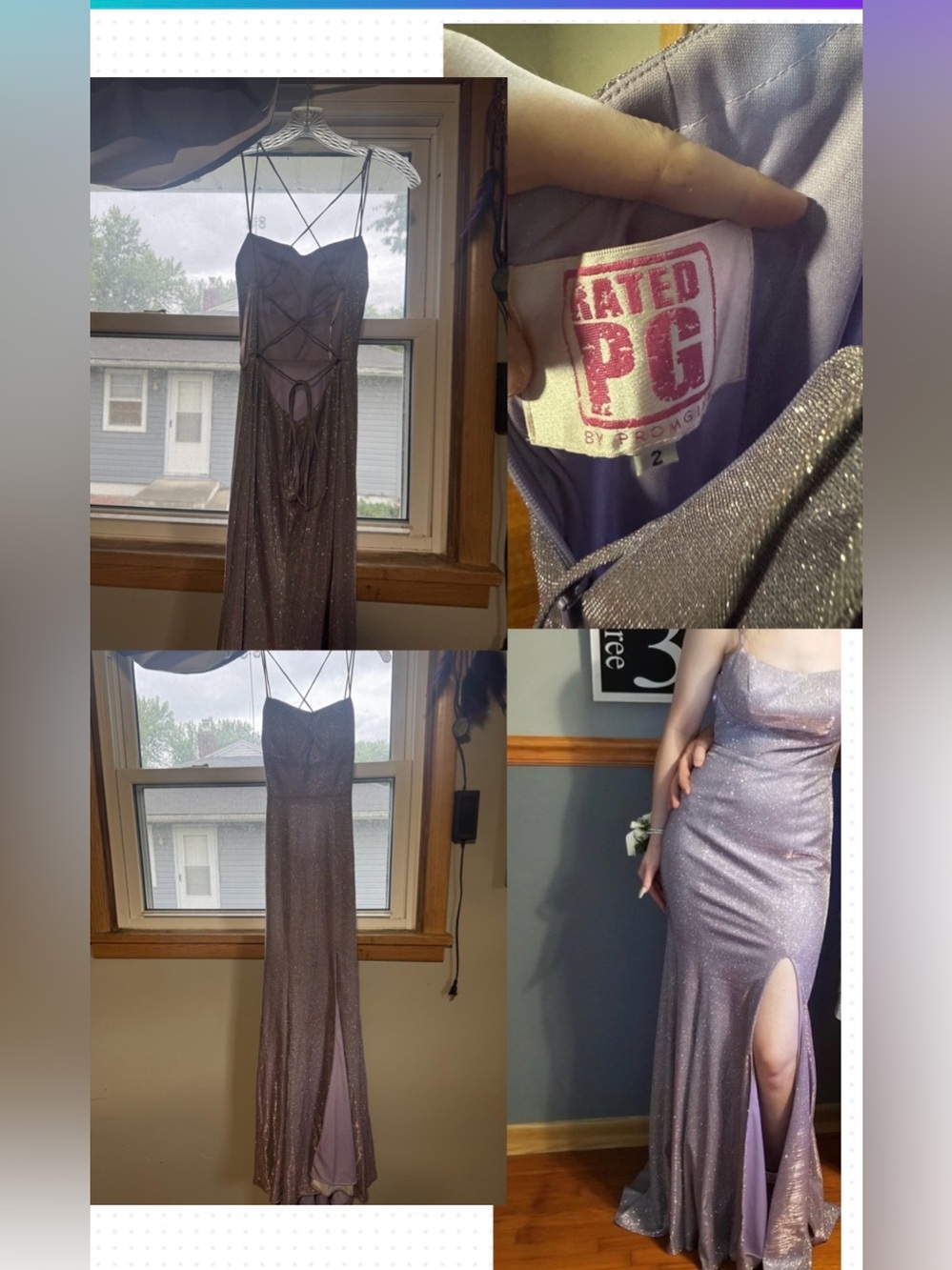 Lavender Shimmer Prom dress